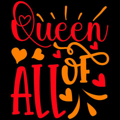 QUEEN OF ALL SVG DESIGN VECTOR FILE