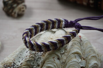 Ethnic bracelet handmade made of rope. A bracelet kind of unisex
