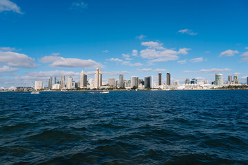 Obraz premium San Diego city skyline landscape