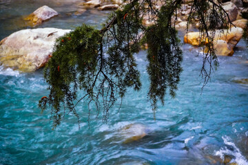 waterfall view of himachal pradesh image