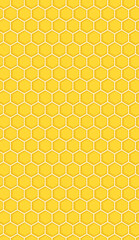 seamless pattern with honeycombs 3D illustration