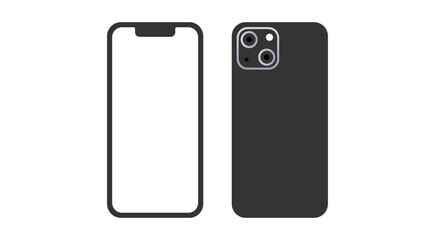 Smartphone and technology flat vector illustration.