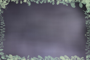 Floral abstract frame design art © zetat