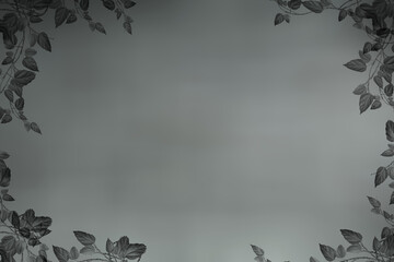 Floral abstract frame design art © zetat