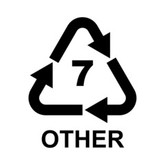 Plastic Recycling Symbol Class 7 Other