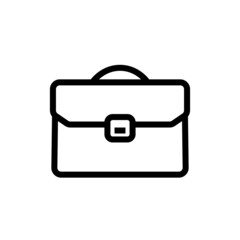 Briefcase line icon. Vector icon isolated on a white background.
