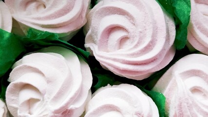 pink and white marshmallows