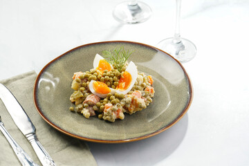 traditional east european dish for New Year's Eve - salad 