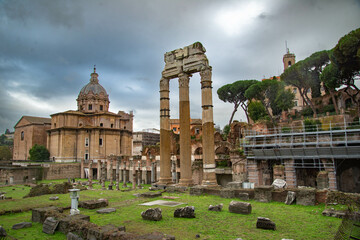 Obraz premium Ciudad europea de Roma en Italia cuna de la civilización 