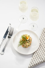 traditional east european dish for New Year's Eve - salad 