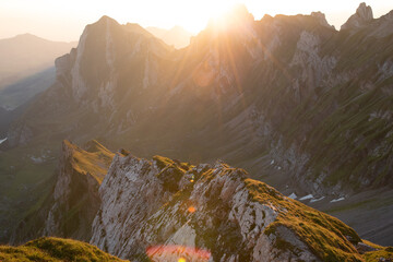 Swiss mountains - monumental rock formations in the Alps