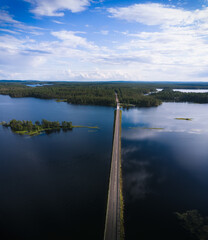 lake and clouds