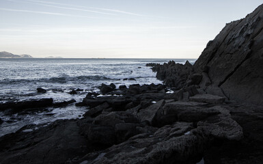 Morning at the beach of Azkorri, Getxo