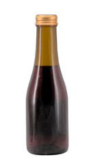 Small alcohol bottle old isolated