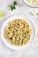 Roasted cauliflower rice