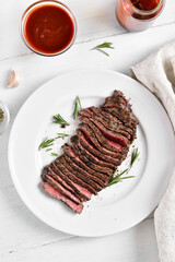 Grilled beef steak
