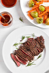 Grilled beef steak