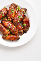 Bacon wrapped grilled chicken wings