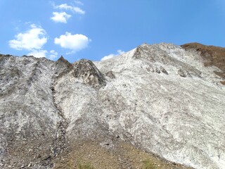 salt mountains in Romania, Lopatari, Salt plateau Meledic,Muntele de sare

