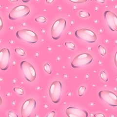 Full Seamless Abstract Drop Pattern Vector Soft Colors. Fashion Textile Fabric Print Background Design.