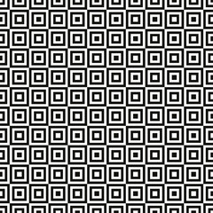 Seamless abstract black and white op art illusion pattern