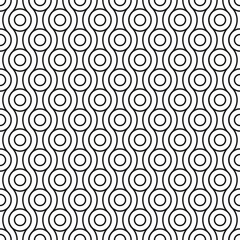 Seamless abstract wave circle pattern background