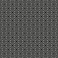 Seamless abstract wave circle pattern background