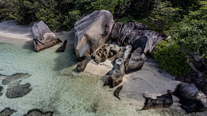 Tropical Beach, Seychelles, La Digue, Anse Source d´Argent