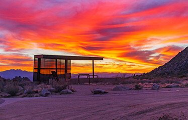 Sunrise At Toms Thumb Trailhead In North Scottsdale, AZ.