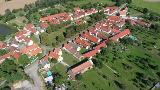 Holasovice - Historical Village Reservation is an exceptionally complete and well-preserved example of a traditional central European village-South Bohemian folk Baroque, World Heritage Site by UNESCO