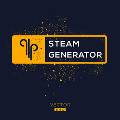 Creative (Steam generator) Icon ,Vector sign.