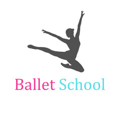 Silhouette ballet dance ballerina , illustration icon