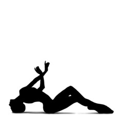 Silhouette ballet dance ballerina , illustration icon