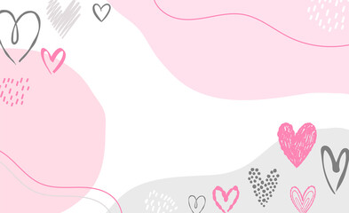 Vector heart abstract background. Love texture wallpaper