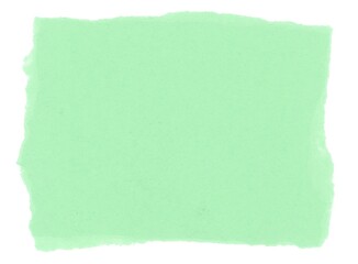 Obraz premium green blank paper parchment label isolated over white