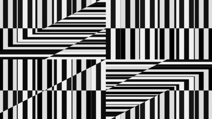 striped background. Raster geometric ornament. black and white stripes. monochrome ornamental background. design for decor,print.background in UHD format 3840 x 2160.