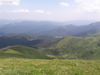 Naklejka premium view from the mountain
