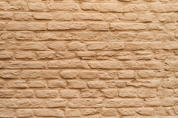  Painted yellow brick wall surface background