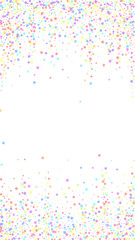 Festive bizarre confetti. Celebration stars. Color