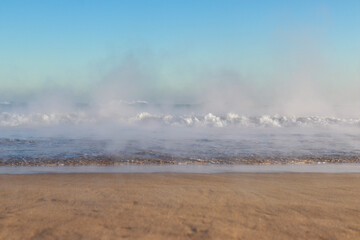 fog on the beach