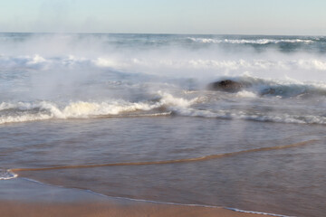 waves on the beach
