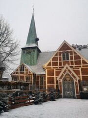 Bergedorf, Kirche St. Petri und Pauli im Schnee