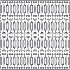 Vector ethnic pattern with symmetrical elements . Repeating geometric tiles from striped elements.Monochrome texture.Black and white pattern for wallpapers and backgrounds.