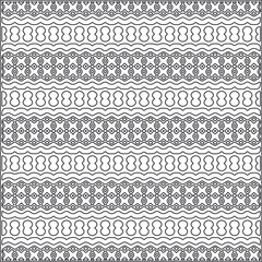
Vector ethnic pattern with symmetrical elements . Repeating geometric tiles from striped elements.Monochrome texture.Black and 
white pattern for wallpapers and backgrounds.