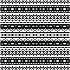 Seamless ethnic pattern color black and white.Can be used in fabric design for clothes, accessories; decorative paper, wrapping, background, wallpaper, Vector illustration.