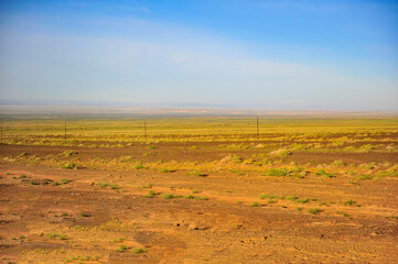 Obraz premium Boundless natural scenery of Gobi desert in Xinjiang, China