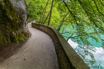 Path along Bled lake, Slovenia