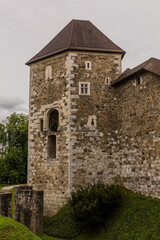 Fototapeta na wymiar Tower of Ljubljana castle, Slovenia