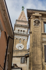 Bell Tower in Piran town, Slovenia