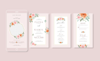 Beautiful and elegant wedding instagram stories collection